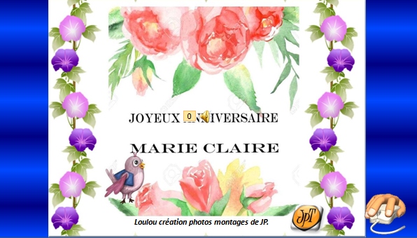 Joyeux Anniversaire Marie Claire De Jp